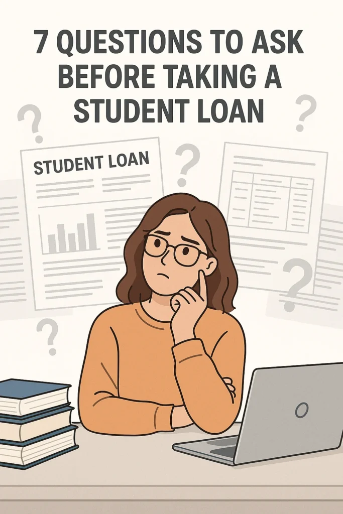 7 Questions To Ask Before Taking A Student Loan, My Take on Choosing the Right Student Loan 